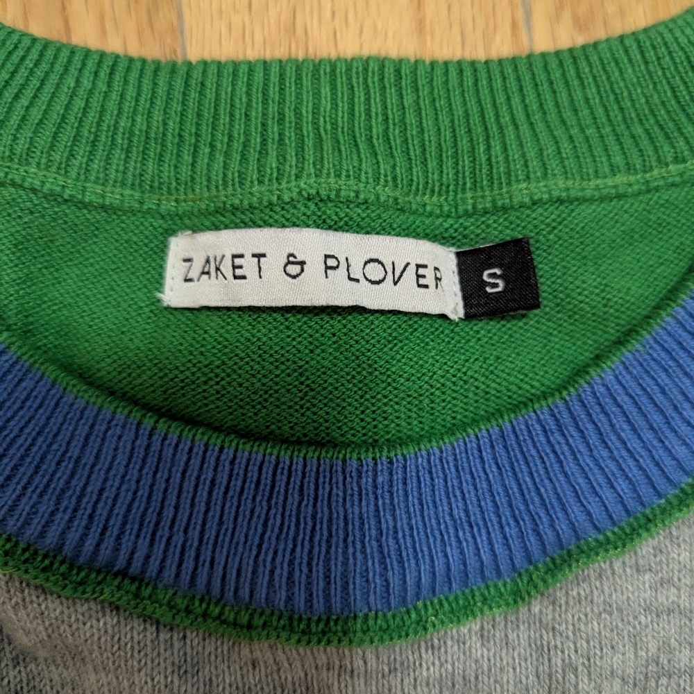 Zaket & Klover Color Block Striped Oversized Sweater - Picture 2 of 6